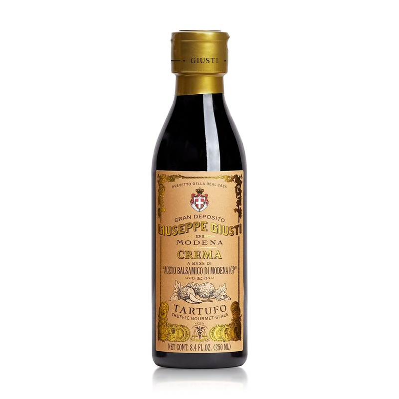 Giusti Truffle Balsamic Glaze - Gourmet Vinegar Reduction Based On Balsamic Vinegar Of Modena With Black Truffle - Rich & Thick