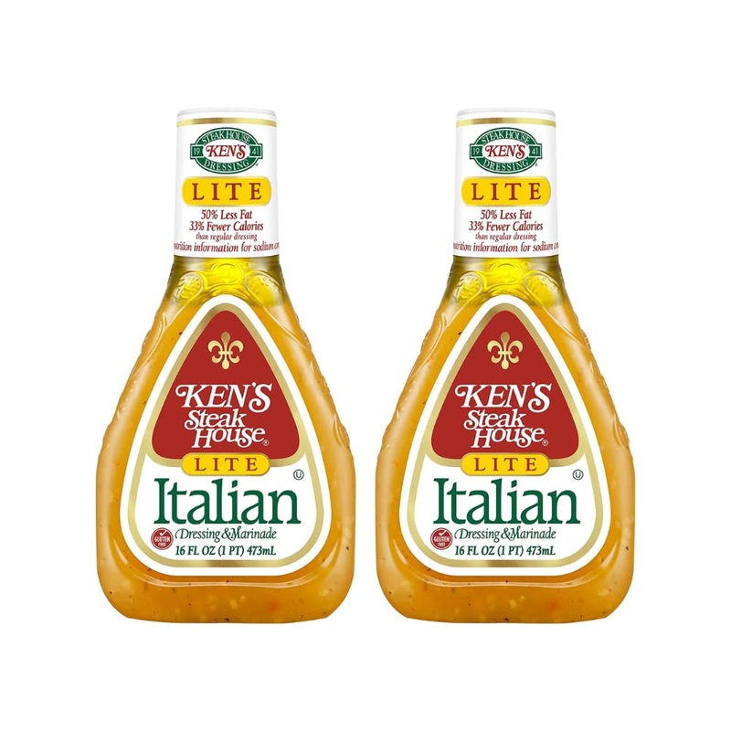 Ken'S Steak House Lite Italian Dressing & Marinade, 16 Fl Oz (Pack Of 2)
