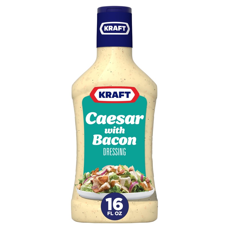 Kraft Caesar With Bacon Dressing, 16 Fl Oz Bottle