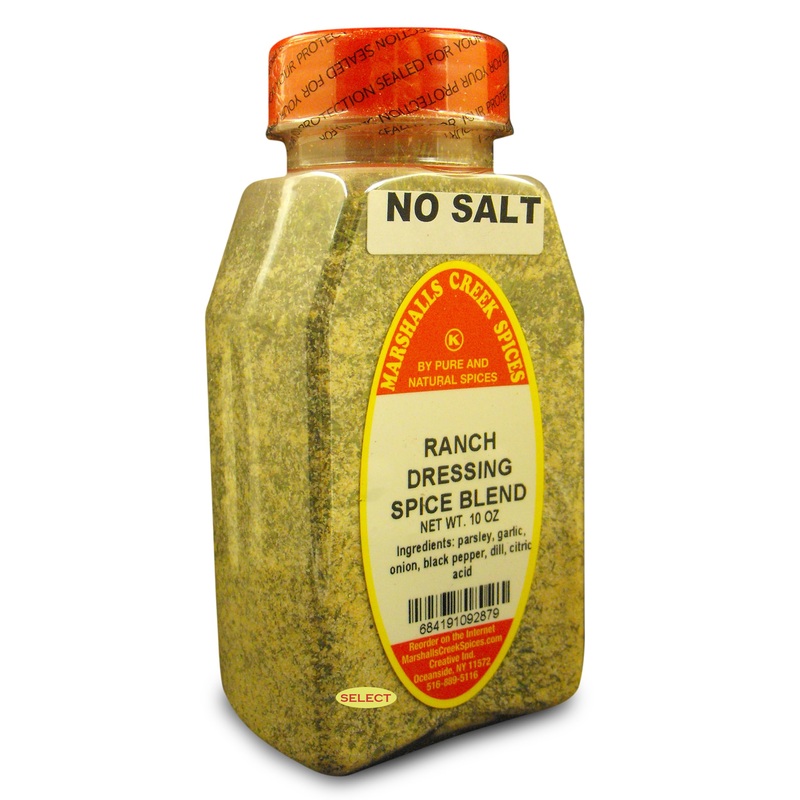 Marshalls Creek Select Spices Ranch Dressing Spice Blend No Salt 10 Oz.