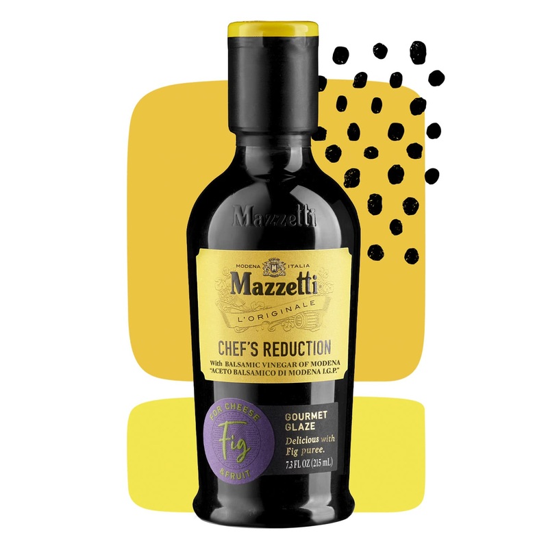 Mazzetti Fig Balsamic Vinegar Glaze Of Modena Pgi | Thick & Rich | Perfect For Fruit & Cheese | 7.3 Ounce Bottle (Pack Of 1)