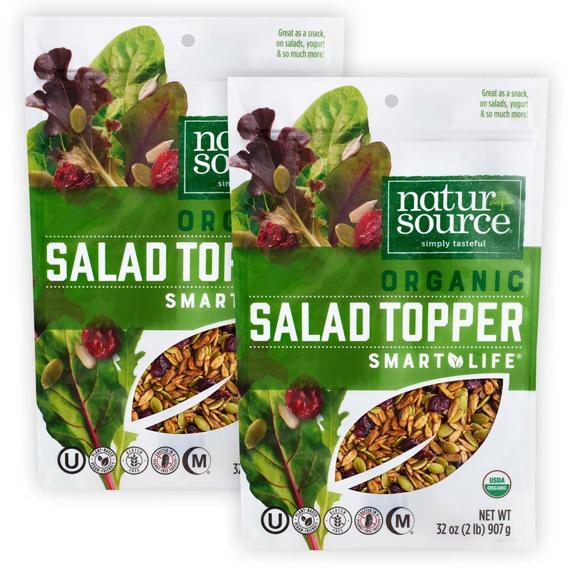 Natursource Organic Salad Topper - Salad Toppings, Salad Mix, Salad Toppers Seeds And Cranberries (32 Ounce (Pack Of 2))