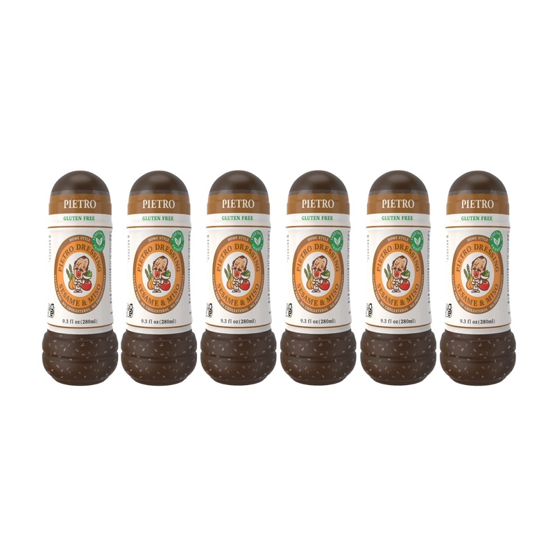 Pietro Dressings Sesame And Miso Salad Dressing, 9.3 Oz. - Natural, Delicious Marinade For Vegetables, Pasta Salads, Beef, Pork,