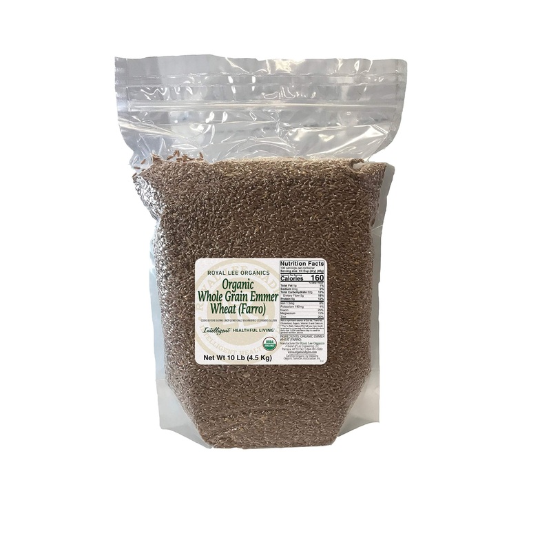 Royal Lee Organics By Standard Process Organic Whole Grain Emmer Wheat (Farro) (10 Lbs)