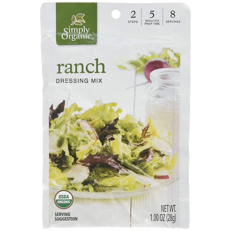 Simply Organic Ranch, Certified Organic, Gluten-Free | 1 Oz | Pack Of 3