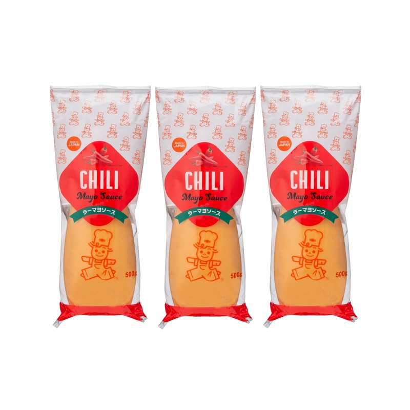 Spicy Japanese Chili Mayo - 3-Pack (17.6 Oz Each) | Extra Hot & Creamy | Perfect For Sushi, Burgers, Tacos & More