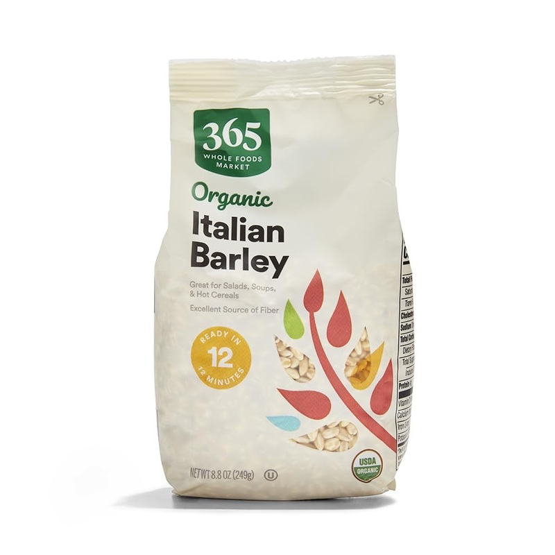 365 by Whole Foods Market Organic Italian Barley, 8.8 Ounce - Healthy Whole Grain for Cooking and Baking