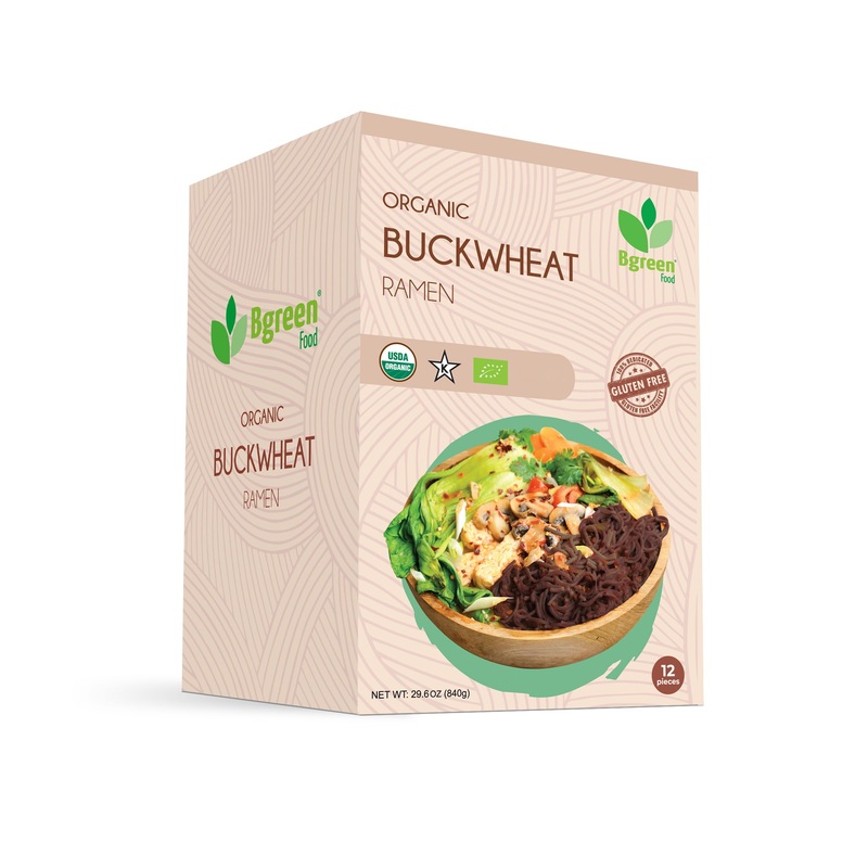 Big Green Organic Food- Organic Buckwheat Ramen, Gluten-Free, Non-Gmo, Vegan, Kosher (5)