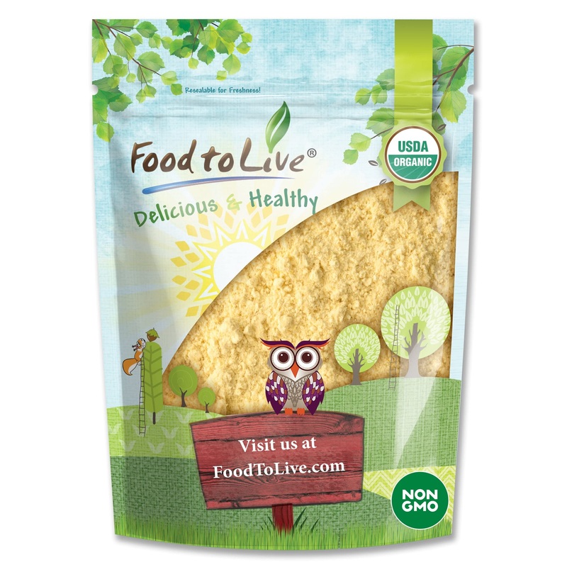 Food To Live Gluten Free Organic Chickpea Flour, 1 Pound Non-Gmo, Finely Milled Dried Garbanzo Beans, Vegan, Kosher, Bulk. High