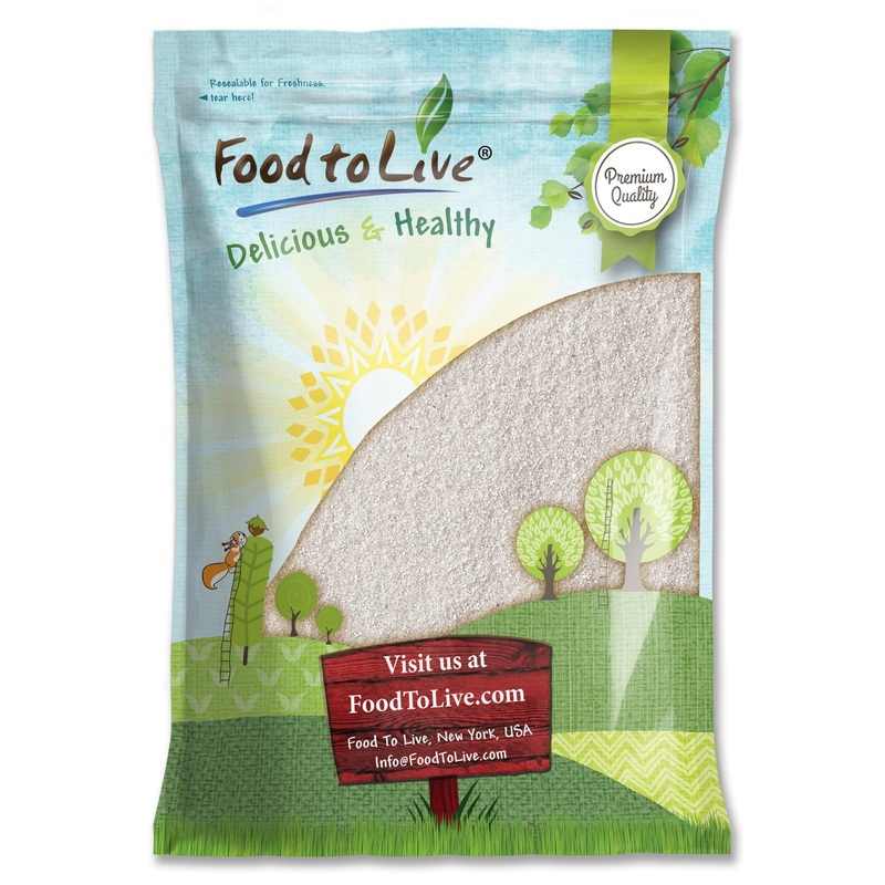 Food To Live - Gluten Free Organic White Polenta, 10 Pounds - Classic Non-Gmo Cornmeal. Vegan, Kosher Corn Grits. Great For Hot