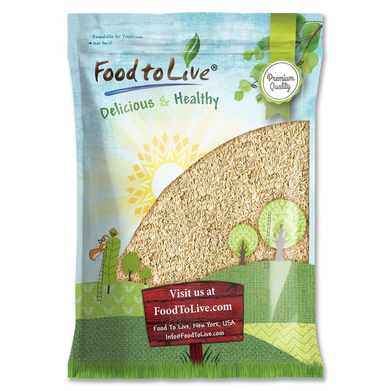 Food To Live Jasmine Brown Rice, 12 Pounds - Whole-Grain And Long-Grain Thai Rice, Vegan, Kosher, Bulk. Higher In Fiber Than Whi