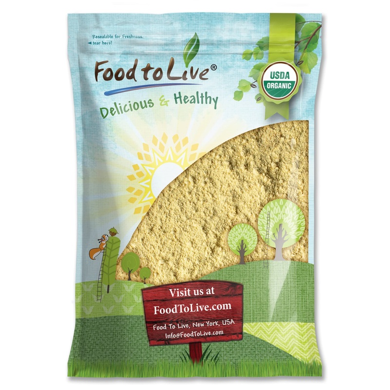 Food To Live Organic Garbanzo Bean Flour, 8 Pounds - Non-Gmo Chickpea Flour, Stone Ground, Kosher, Vegan, Bulk, High In Protein