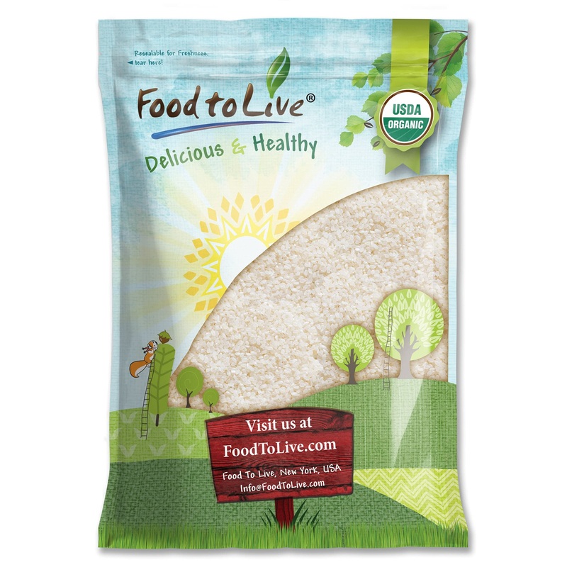Food To Live Organic Short Grain White Sushi Rice, 10 Pounds - Non-Gmo Japanese Style Perfectly Sticky Rice, Vegan, Bulk. Easy T