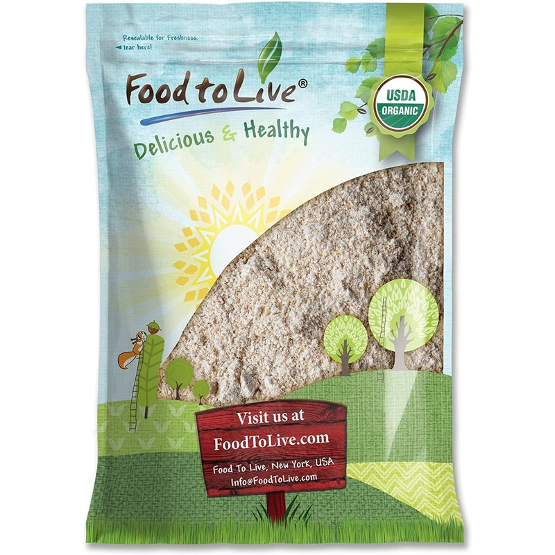 Food To Live Organic Whole Grain Buckwheat Flour, 8 Pounds - Non-Gmo, Kosher, Unbleached, Unbromated, Unenriched, Stone Ground,