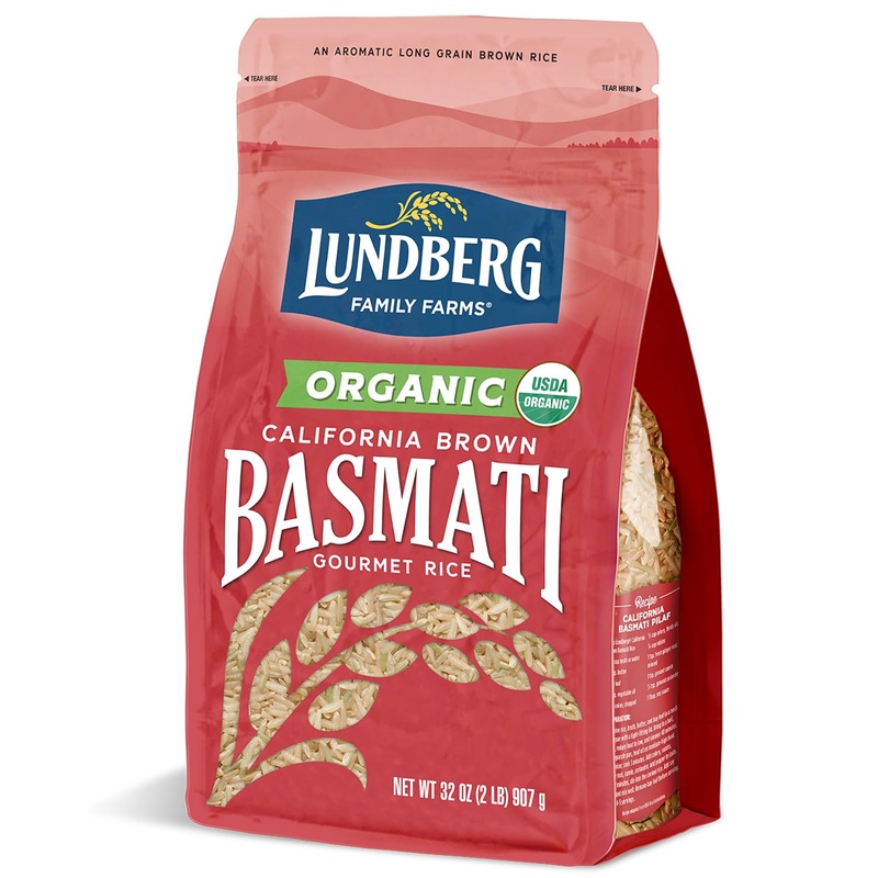 Lundberg Organic Basmati, Long-Grain Brown Rice - Non-Sticky, Fluffy & Aromatic, 32 Oz
