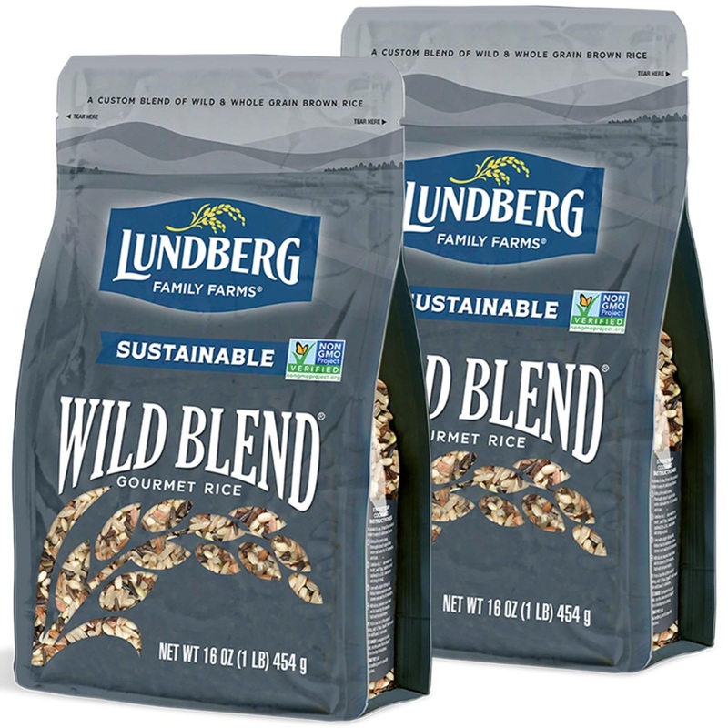 Lundberg Wild Blend Rice 2-Pack - Long-Grain Brown, Sweet Brown, Red & Black Varieties, Certified Gluten-Free, 16 Oz Ea