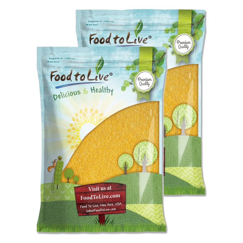 Polenta, 20 Pounds - Yellow Corn Grits, Ground Cornmeal, Quick Cooking, Vegan, Kosher, Bulk, Great For Hot Cereal And Porridge.