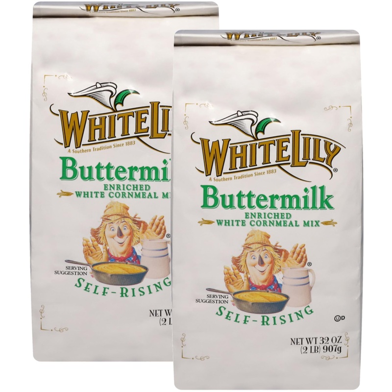 White Lily Self-Rising Buttermilk Corn Meal, 2 Lb Bag (Pack Of 2)