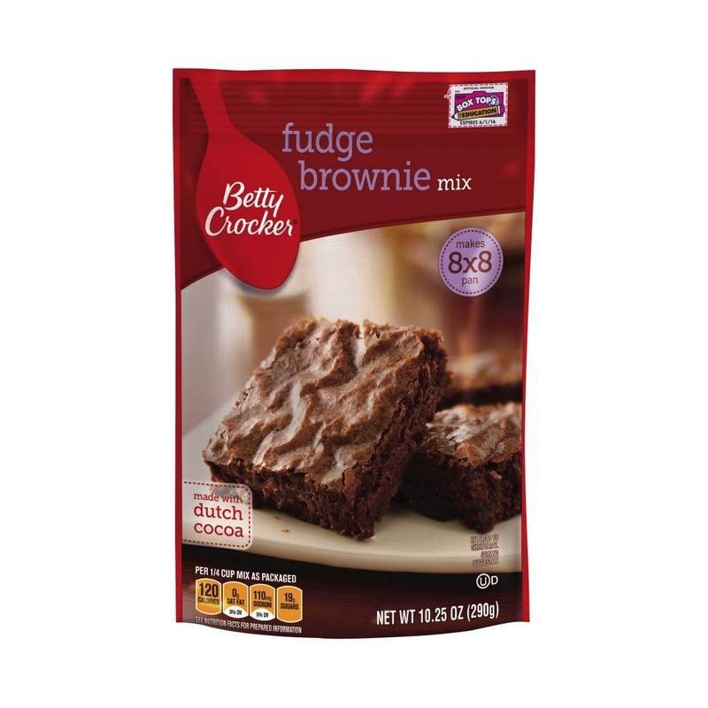 Betty Crocker Fudge Brownie Mix, 10.25-Ounce Pouches [Pack Of 6]