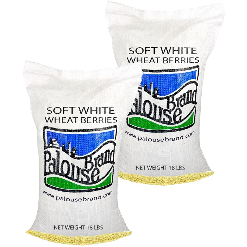 Certified Glyphosate Residue Free Soft White Wheat Berries | 36 Lbs | Family Farmed In Washington State | 100% Desiccant Free |