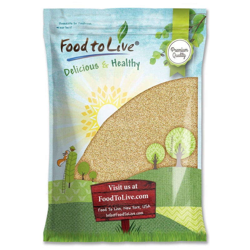 Food To Live Buckwheat Groats, 8 Pounds - Hulled Whole Grains, Raw, Kosher, Vegan, Sirtfood, Bulk, Good Source Of Dietary Fiber,