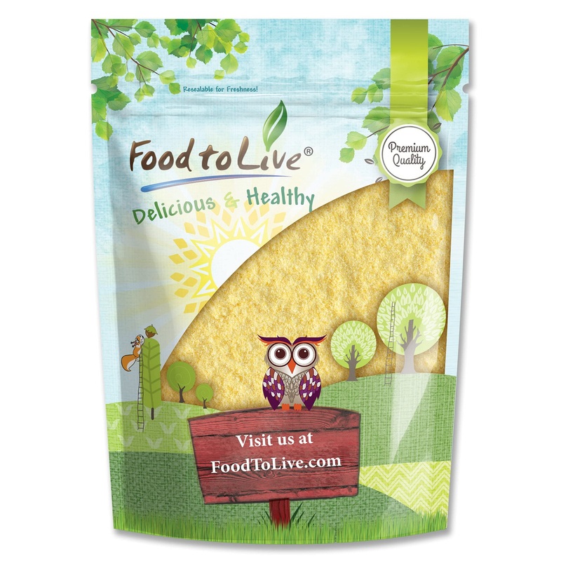 Food To Live Corn Flour, 2.5 Pounds - Made From Whole Grain, Finely Ground Meal, Vegan, Kosher, Bulk, Great For Cooking And Baki