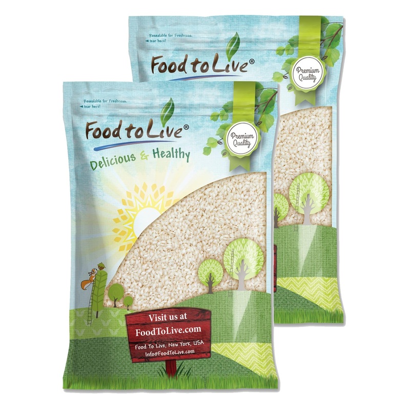 Food To Live Italian Arborio Rice, 20 Pounds - Short Grain White Rice. Gourmet Superfino Grade. Perfect For Creamy Risottos And