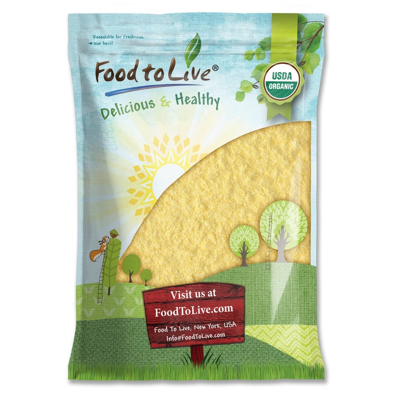 Food To Live Organic Millet Flour, 12 Pounds Non-Gmo, Kosher, Vegan, Stone Ground, Unbleached, Unbromated, Bulk, Product Of The