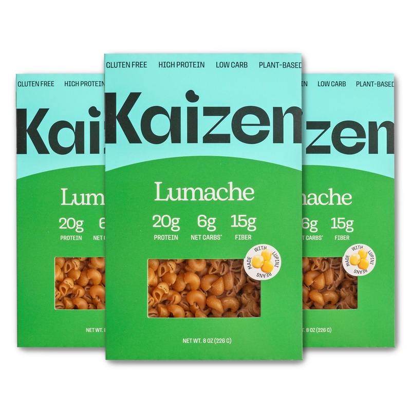 Kaizen Low Carb Keto Pasta Lumache - High Protein (20G), Gluten-Free, Keto-Friendly (6G Net), Plant-Based Lupini Noodles With Hi