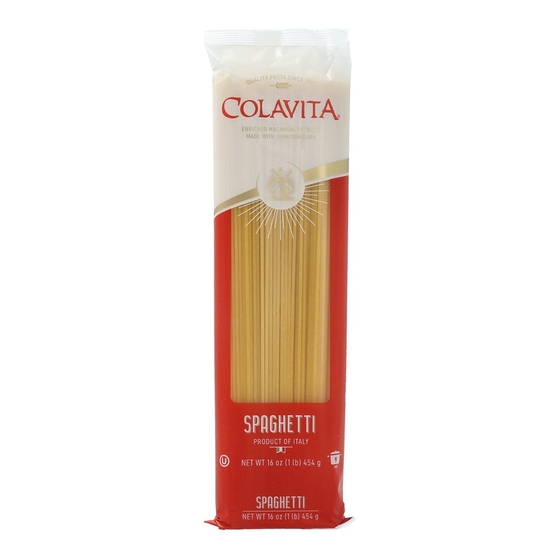 Colavita Spaghetti 6 Pack 1Lb Bag - Authentic Italian Pasta Made With 100% Durum Wheat Semolina - Perfect For Traditional Italia