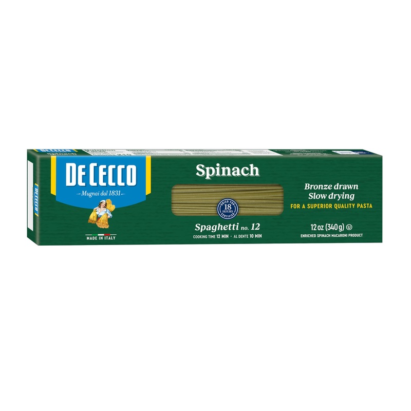 De Cecco Spinach Pasta, Spaghetti No.12, 12 Oz