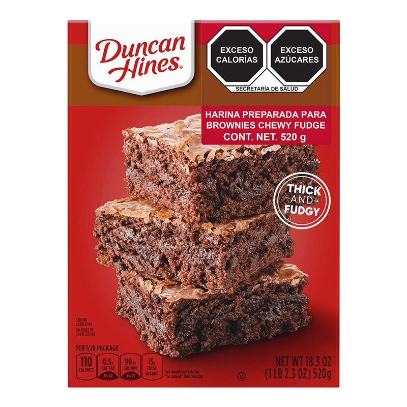 Duncan Hines Chewy Fudge Brownie Mix, 18.3 Ounce (Pack Of 12)