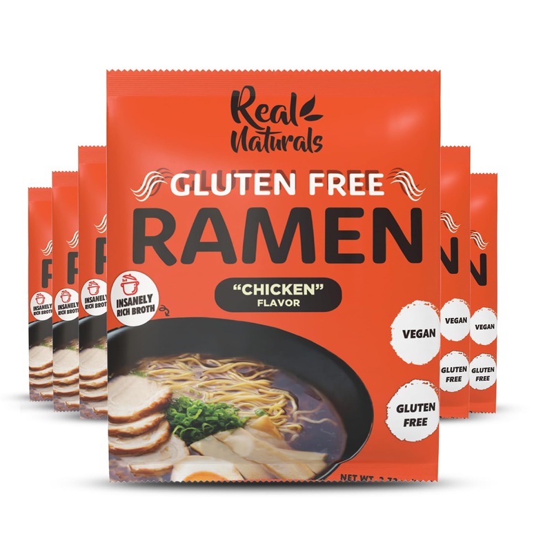 Gluten Free Ramen Noodles Chicken (6 Pack) Gluten Free Noodles. Vegan Ramen Noodles Gluten Free Meals. Low Sodium Ramen Noodles