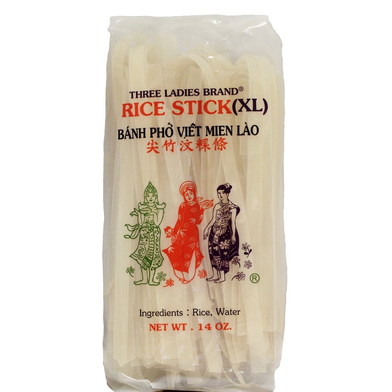 Rice Stick Noodle - 14 Oz. (Pack Of 3 Bags) (Extra-Large)