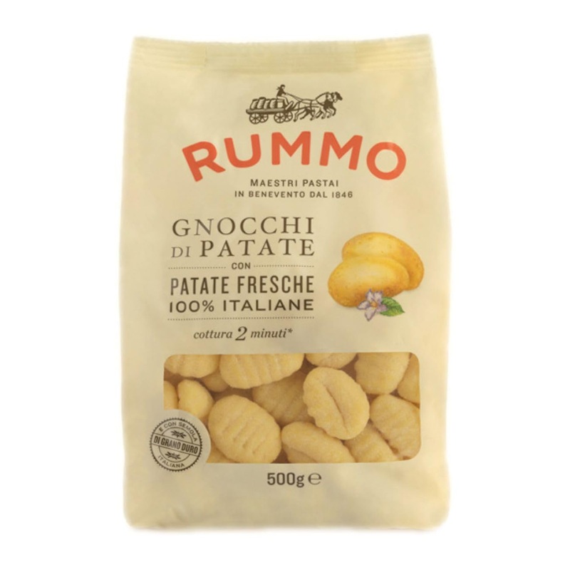Rummo Gnocchi Di Patate - Potato Gnocchi Pasta, Organic Potatoes, Dry Italian Pasta, Durum Wheat Noodles, Potato Dumplings - 17.
