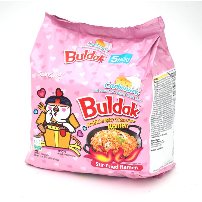 Samyang Carbonara Flavor Buldak Ramen Pack Of 5