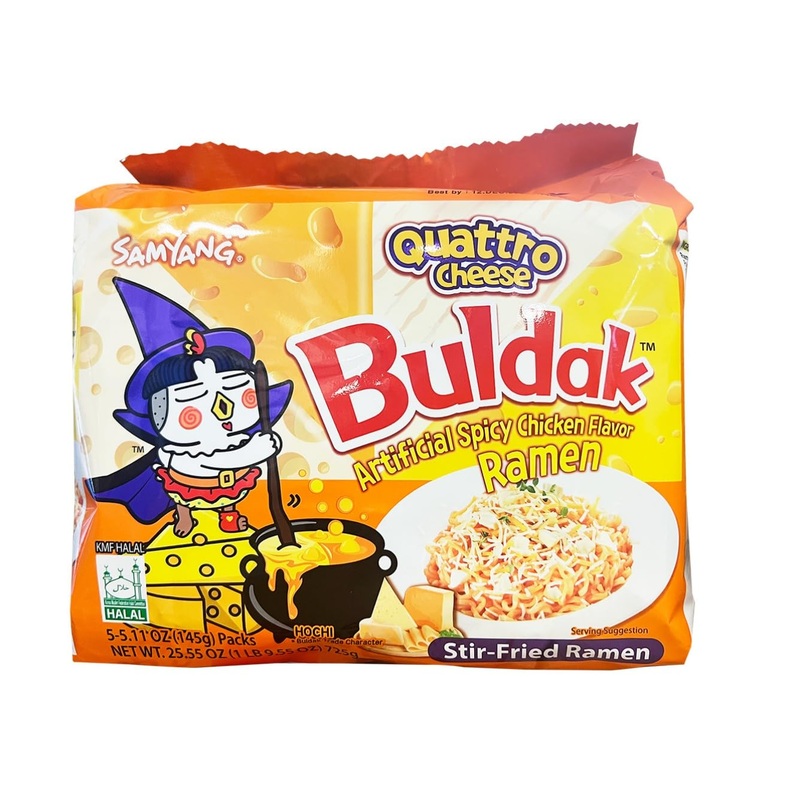 Samyang Quattro Cheese Flavor Buldak Ramen Pack Of 5