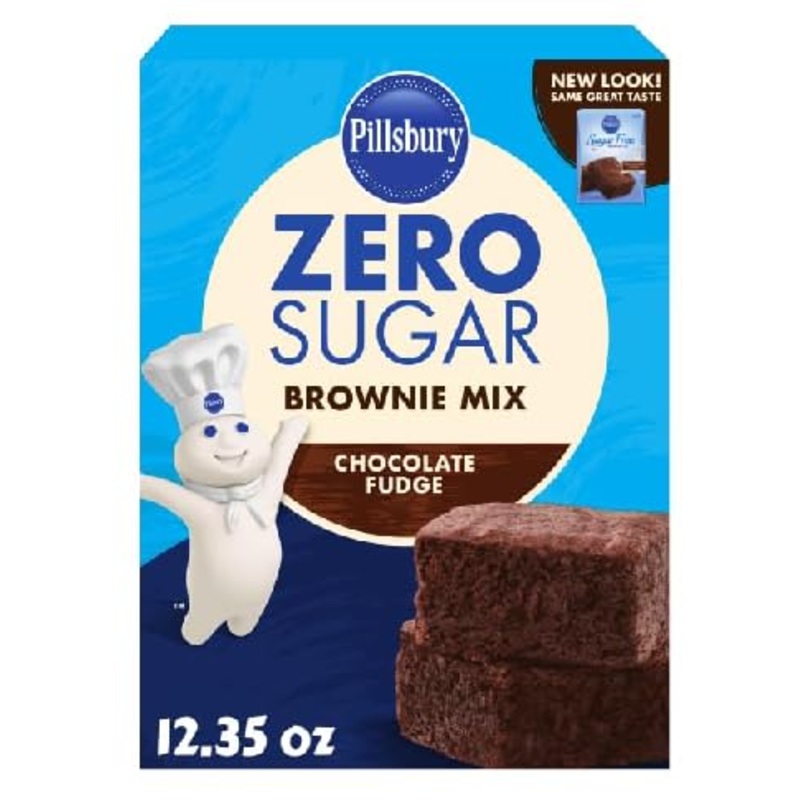 Zero Sugar Chocolate Fudge Flavored Brownie Mix (Pack Of 1 Box) 12.35 Oz