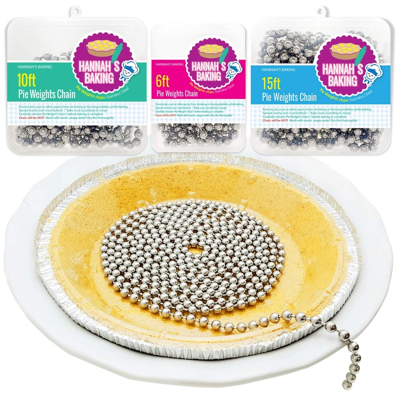 Baking Pie Crust Weights Chain- Pie Crust, Pie Chain Stainless Steel Long_15Feet