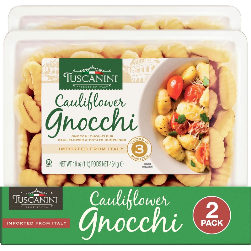 Tuscanini Cauliflower Gnocchi 16Oz (2 Pack) | Imported From Italy, Low Fat, Ready In Minutes!