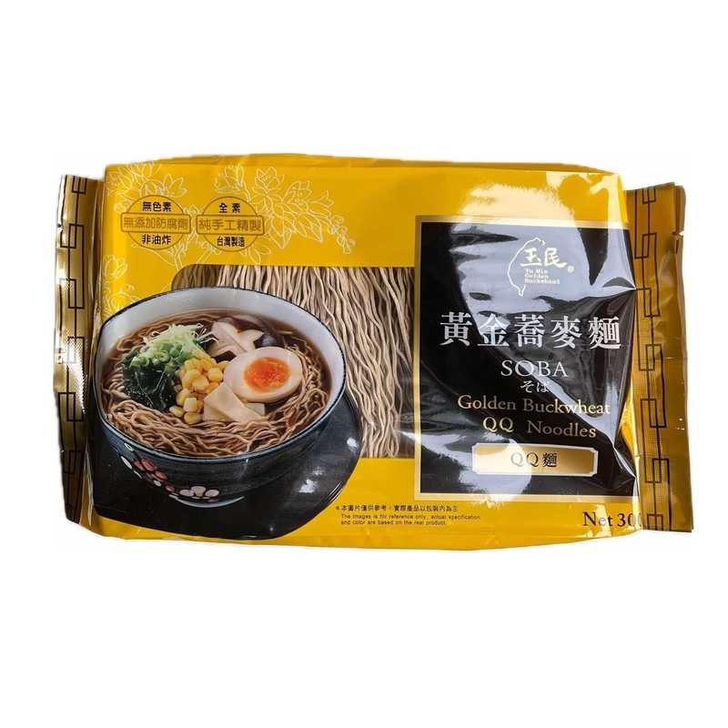 Yu Min Golden Buckwheat Soba Ramen Qq Noodles 10.58Ox Per Pack