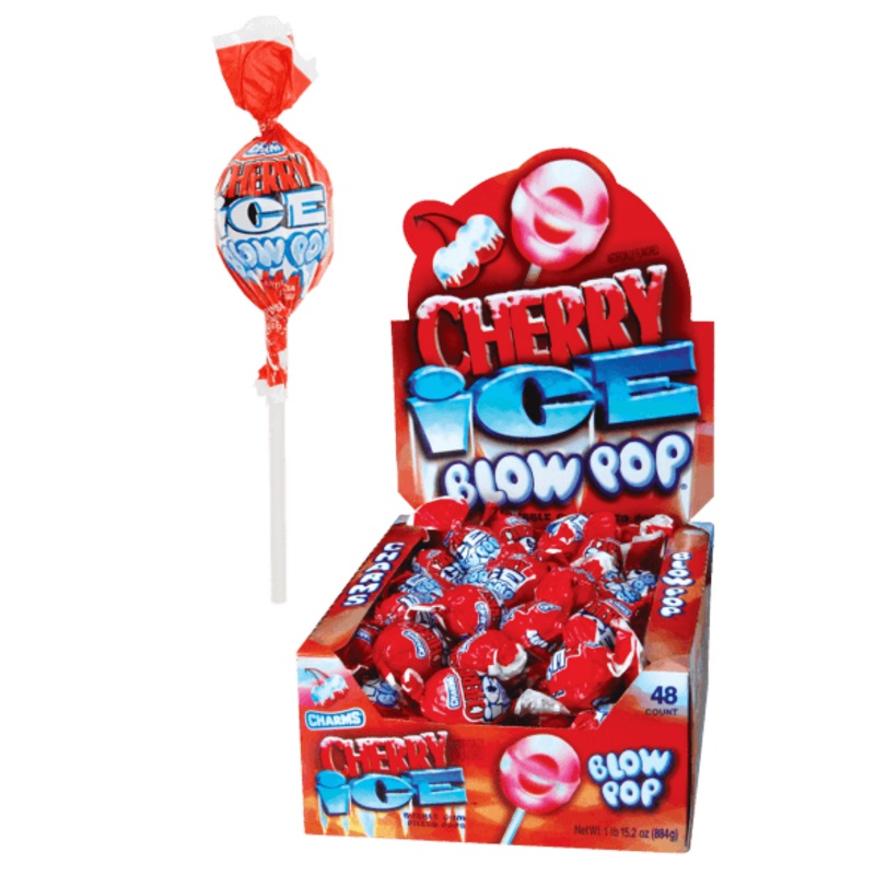 Charms Cherry Ice Blow Pop 48ct