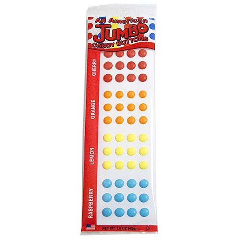 All American Jumbo Candy Buttons - 1.5-oz. Pack