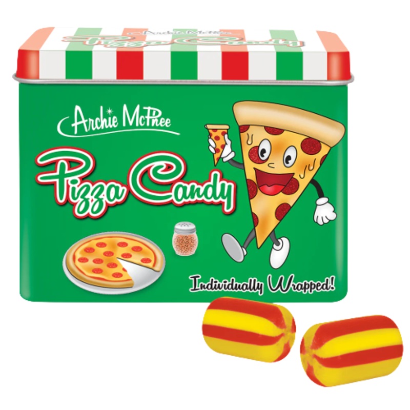 Archie McPhee Pizza Candy 2.5 oz. Tin