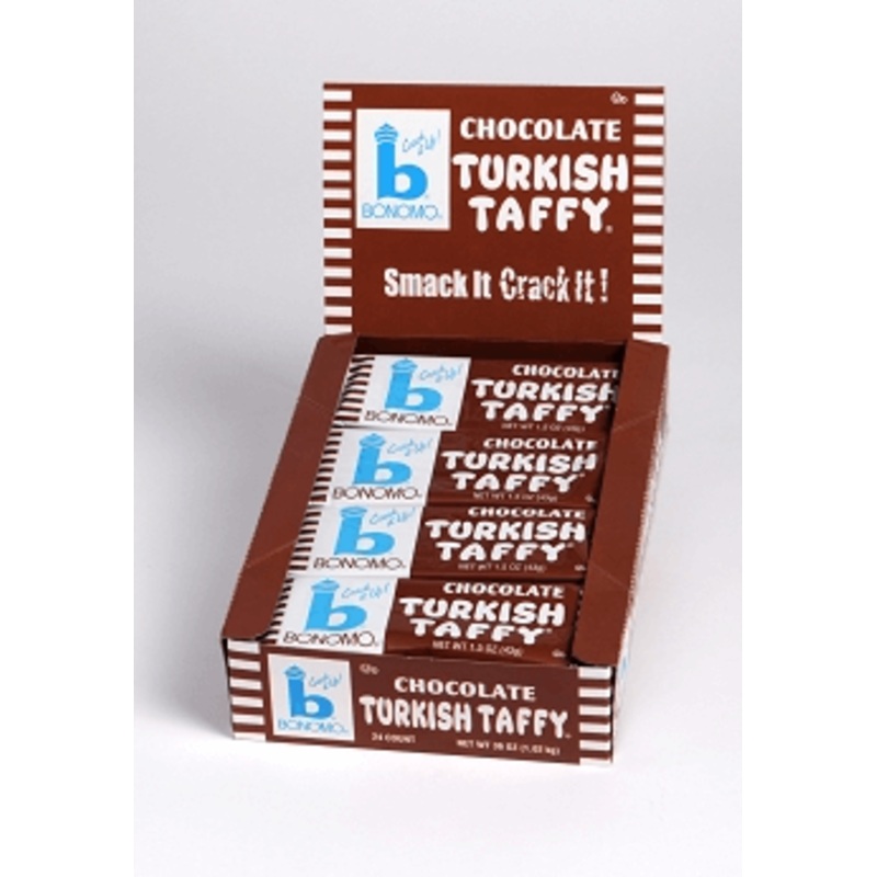 Bonomo Turkish Taffy Chocolate 1.5oz Bar 24ct
