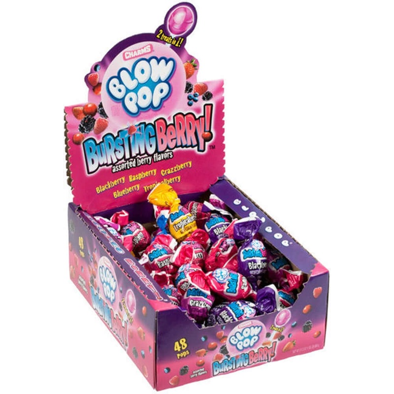 Charms Bursting Berry Blow Pop 48ct
