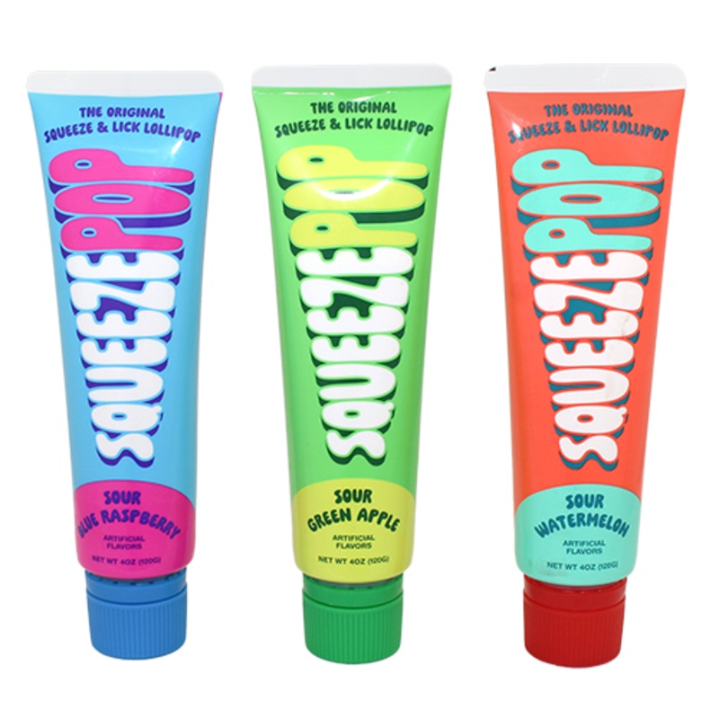 Iconic Candy Squeeze Pop Assorted Flavors - 4 oz. Tube