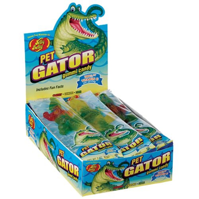 Jelly Belly Pet Gator Gummi Candy 3 oz.
