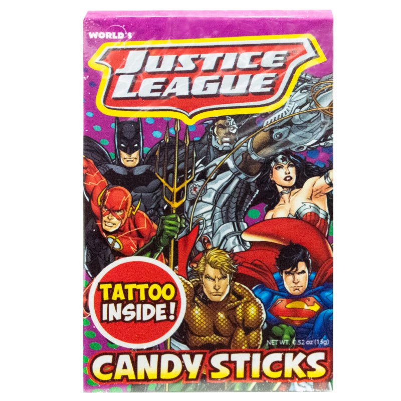 Justice League Candy Sticks- .52-oz. Box