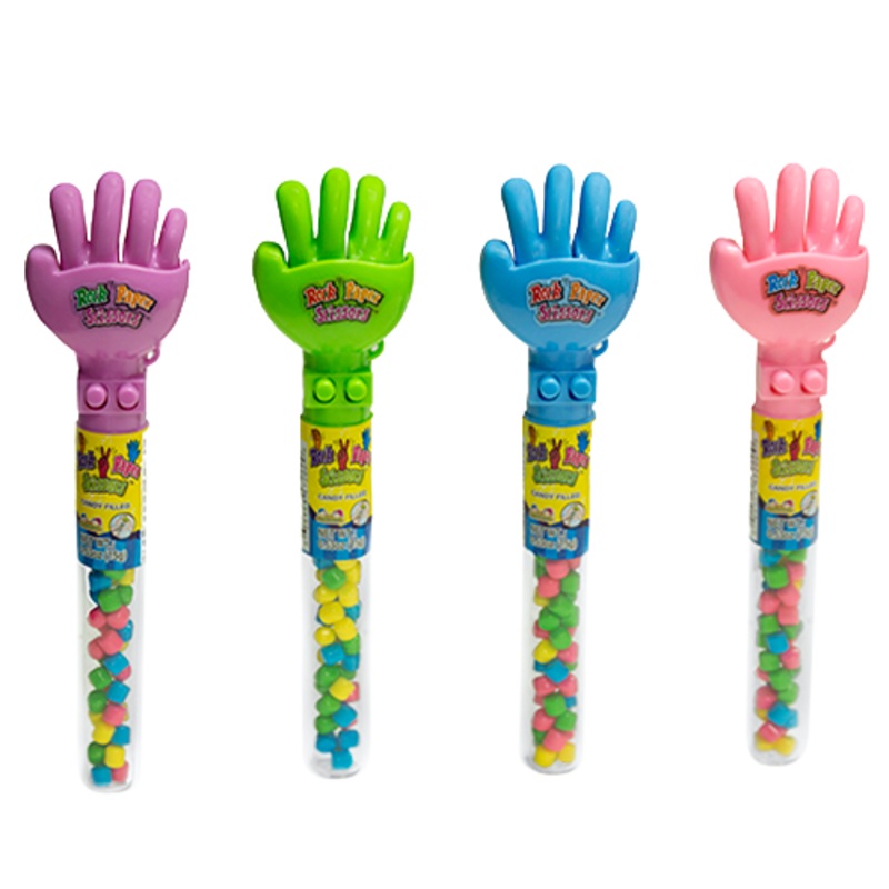 Kidsmania Candy Filled Rock, Paper, Scissors Hand Toy .53 oz.